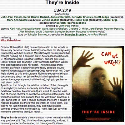 They're Inside Review (2019)